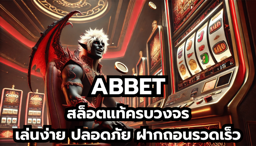 ABBET สล็อตแท้ครบวงจร เล่นง่าย ปลอดภัย ฝากถอนรวดเร็ว